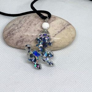 Black poodle necklace, Poodle jewelry,Poodle lover